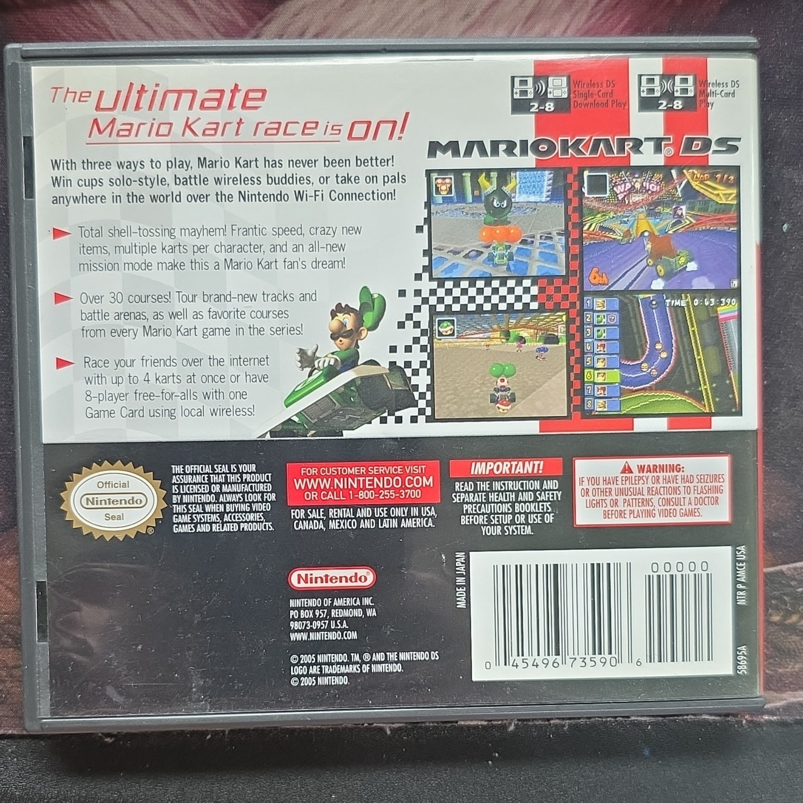 Nintendo Mario Kart DS (Nintendo DS, 2005) – Complete w/ Manual, E, NTSC-U/C