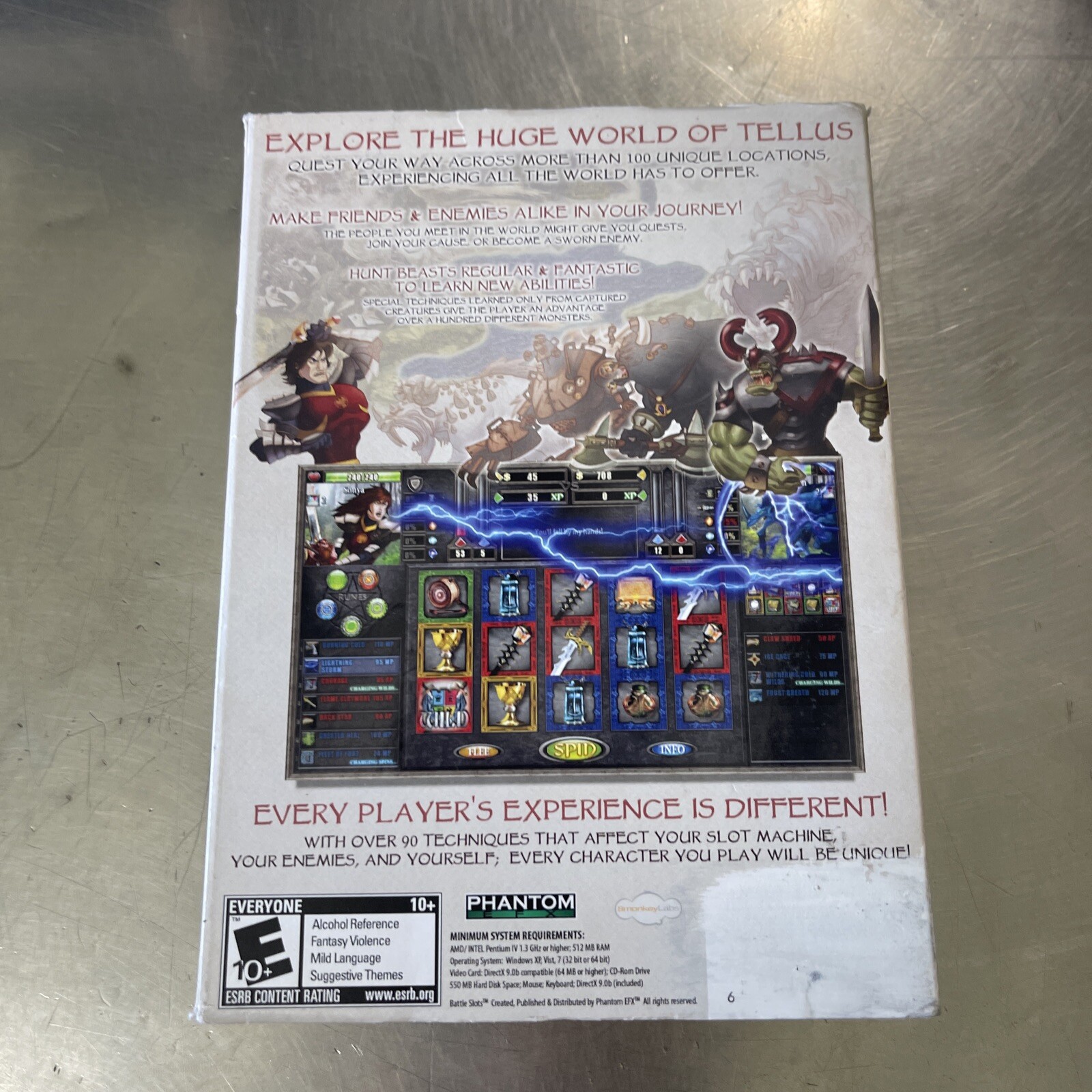 Phantom EFX Battle Slots Role Playing Game PC Windows DVD 2011 New