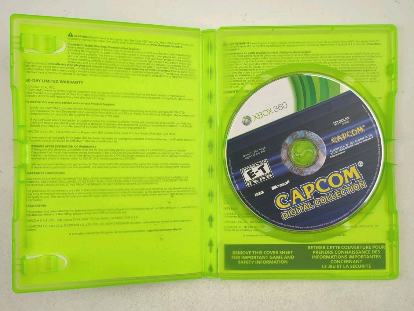Capcom Digital Collection Xbox 360 Street Fighter Puzzle Fighter Final Fight