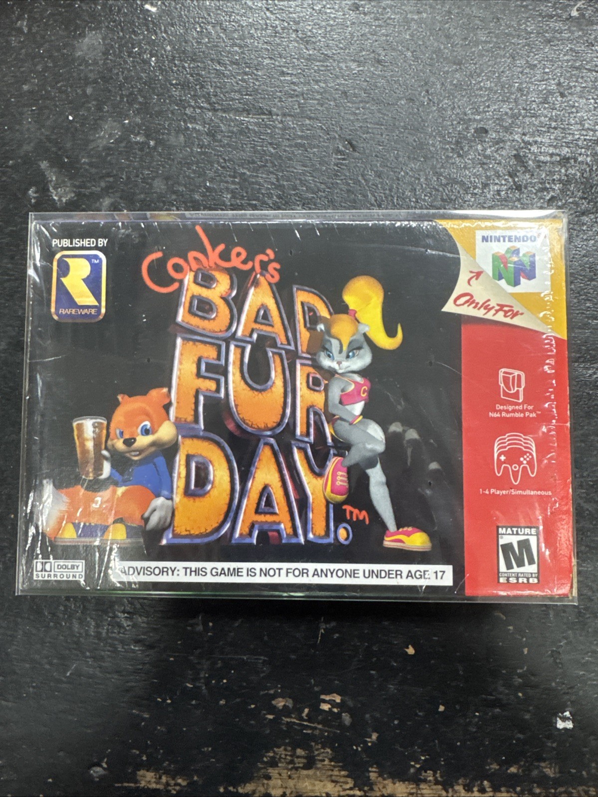 Conker’s Bad Fur Day Nintendo 64 N64 Authentic Complete With Original Packaging