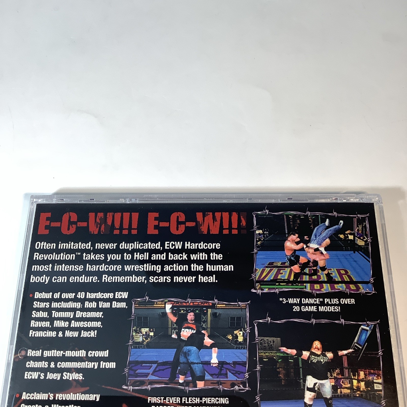 ECW: Hardcore Revolution (Sega Dreamcast, 2000) Complete CIB Tested & Works