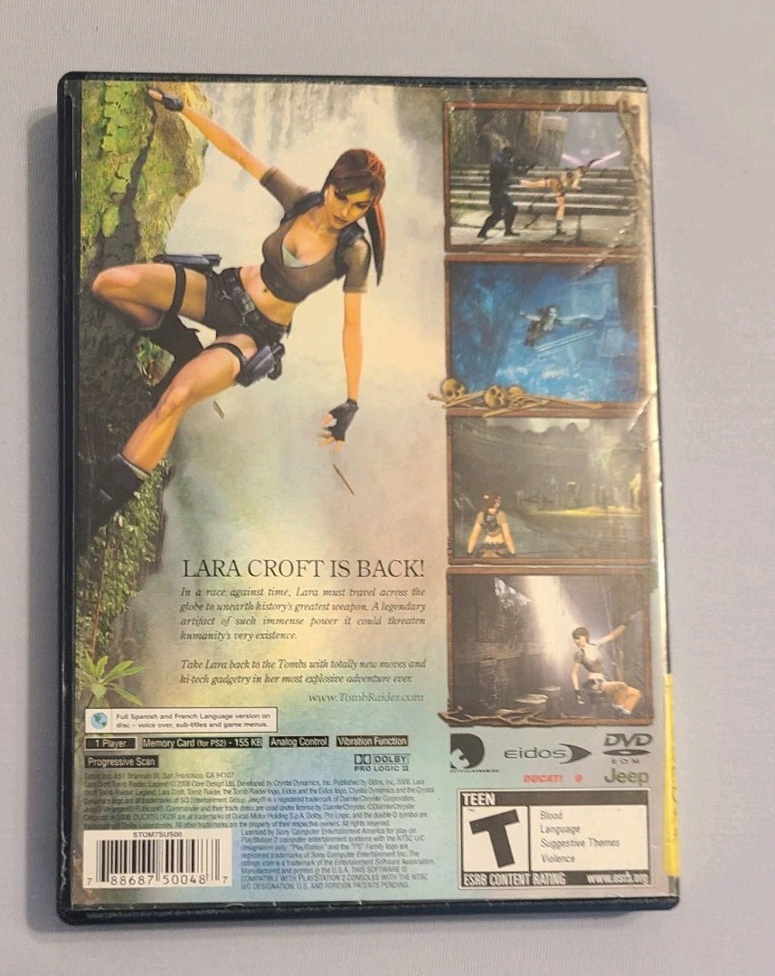 Tomb Raider Legend – Sony PlayStation 2/ CIB/ TESTED AND WORKS