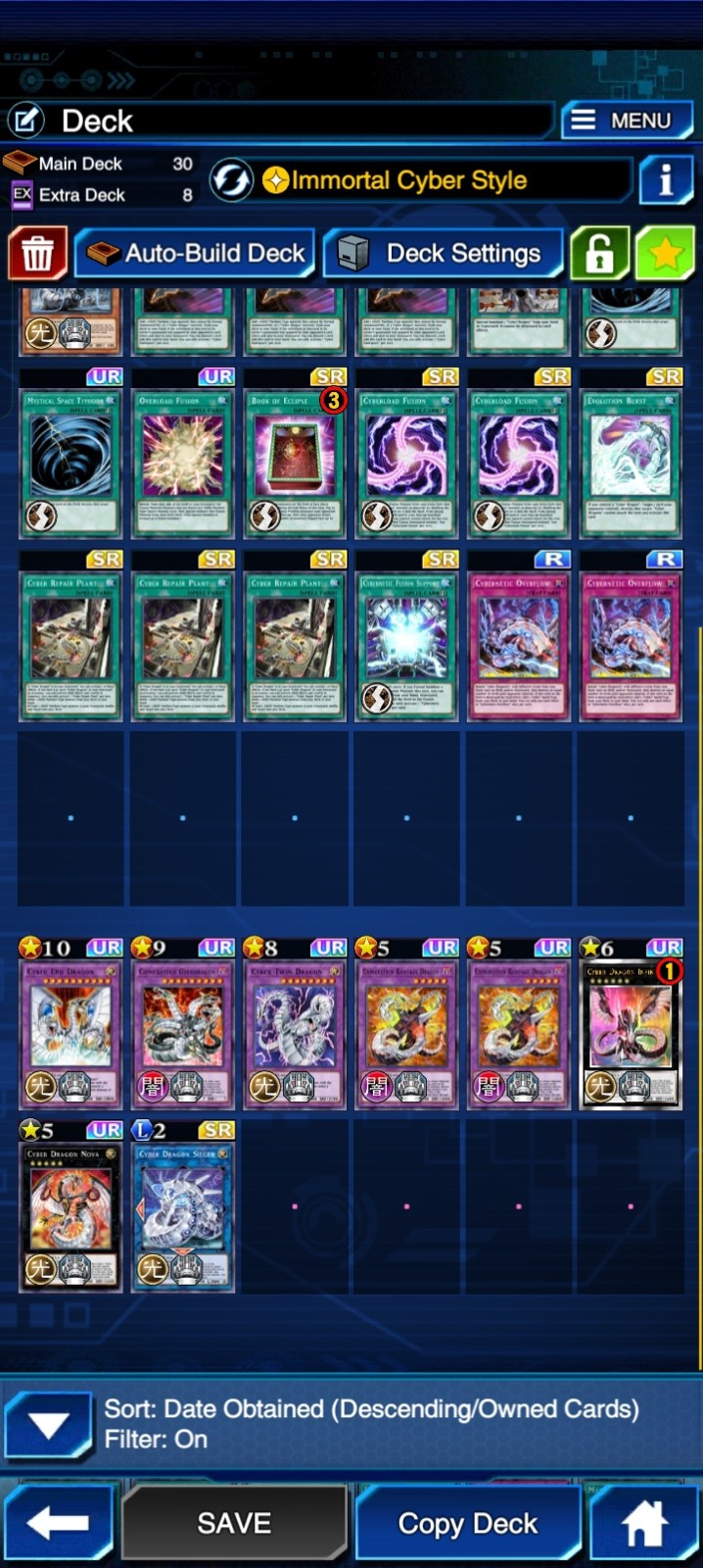 YU GI OH DUEL LINKS IOS , ANDROID, 8 700 GEMS, CYBER DRAGON DECK, other decks