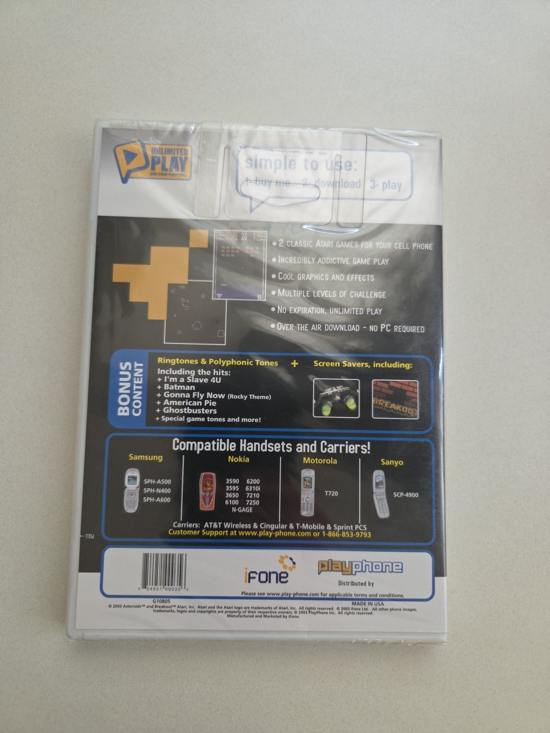 Play Phone Classic Arcade Game – Sealed New Nokia Mobile Game Motorola