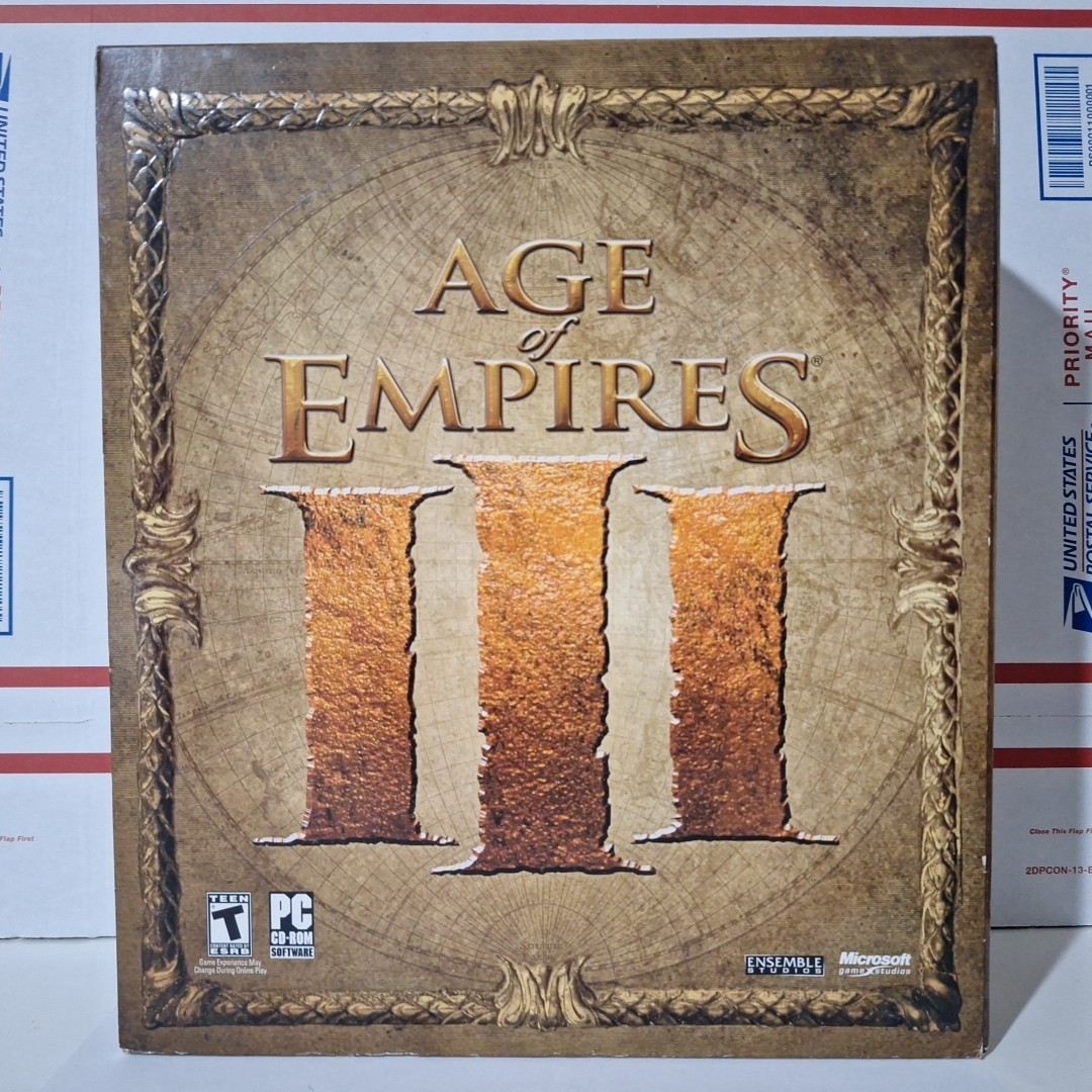 Age of Empires III 3 Collectors Edition PC Microsoft Games Big Box **No Game