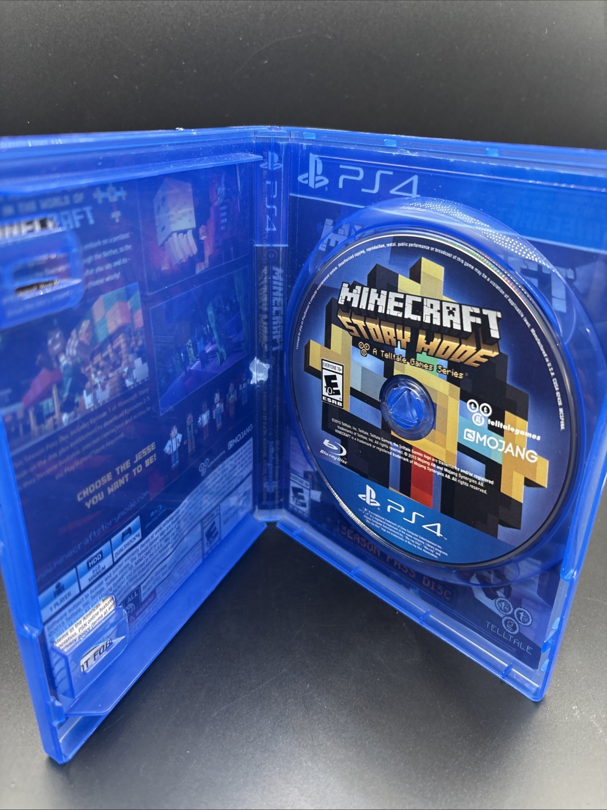 Minecraft Story Mode Season Pass Disc (Sony PlayStation 4, 2015) PS4 Tested