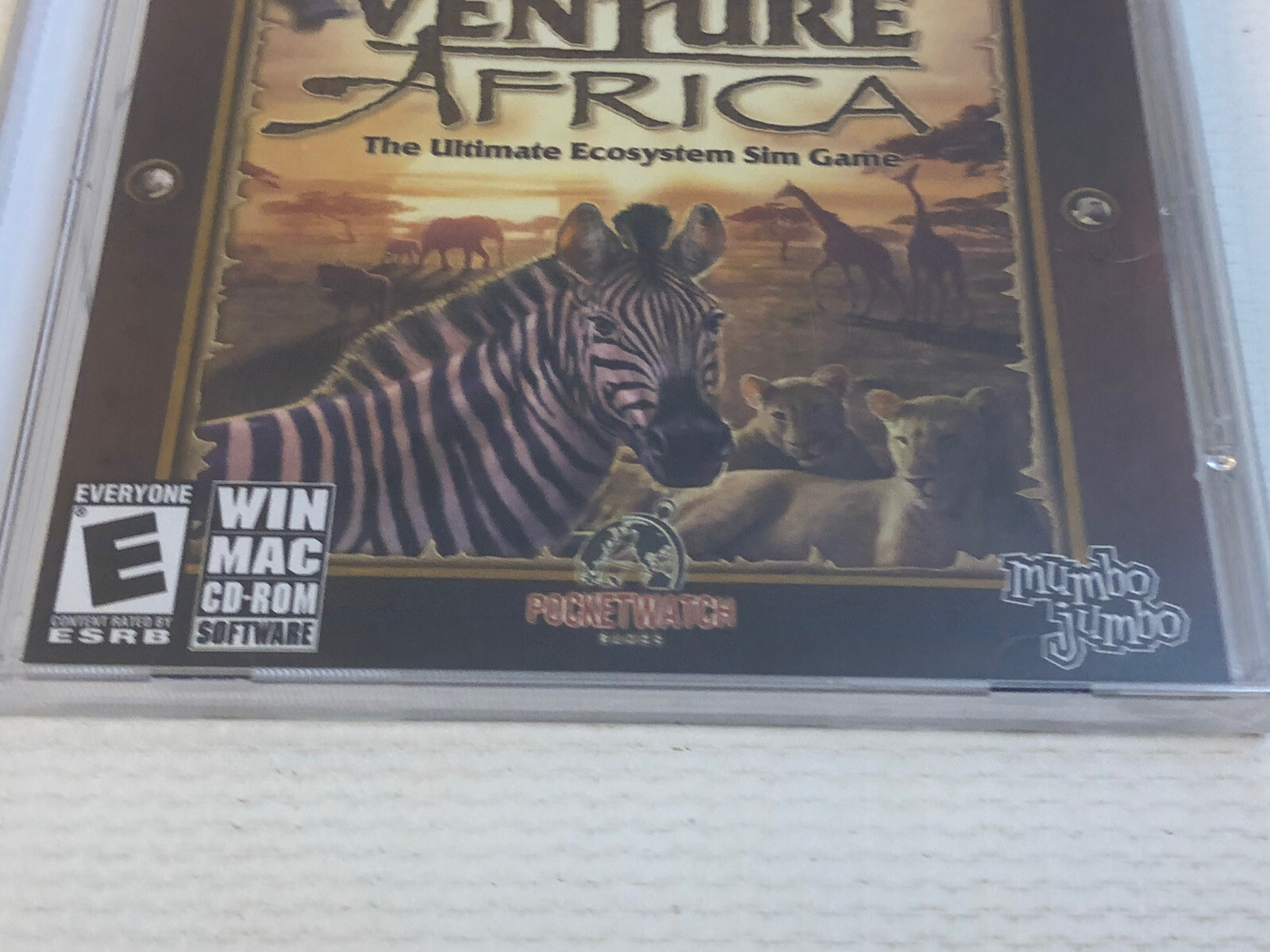 WILDLIFE TYCOON VENTURE AFRICA Sim Pocket watch Mumbo Jumbo PC Win MAC XP CDROM