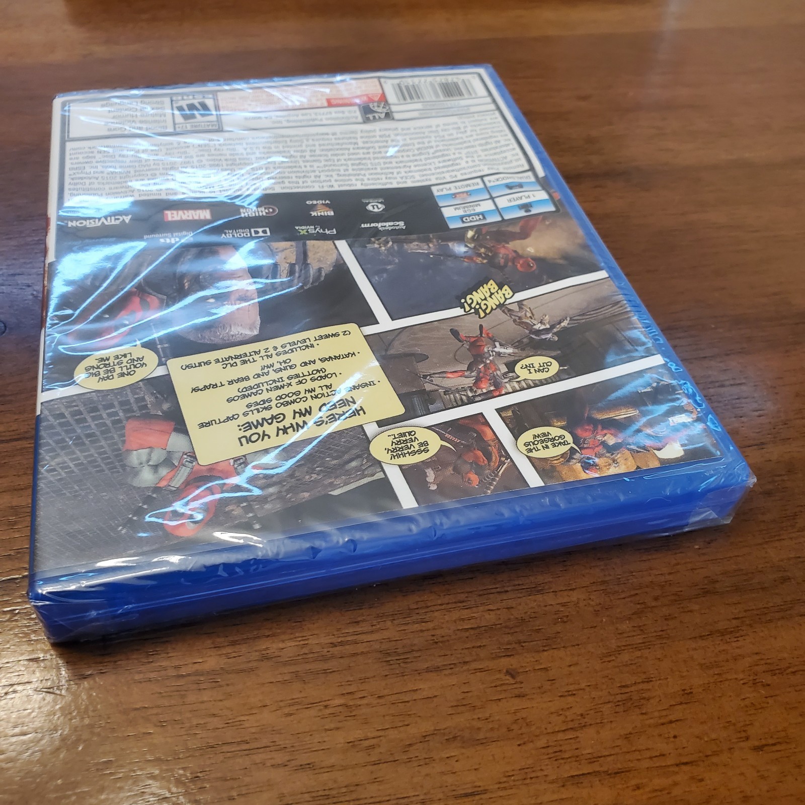 Factory Sealed Activision Deadpool PS4 Action Game 2015, Marvel, Loose Disk
