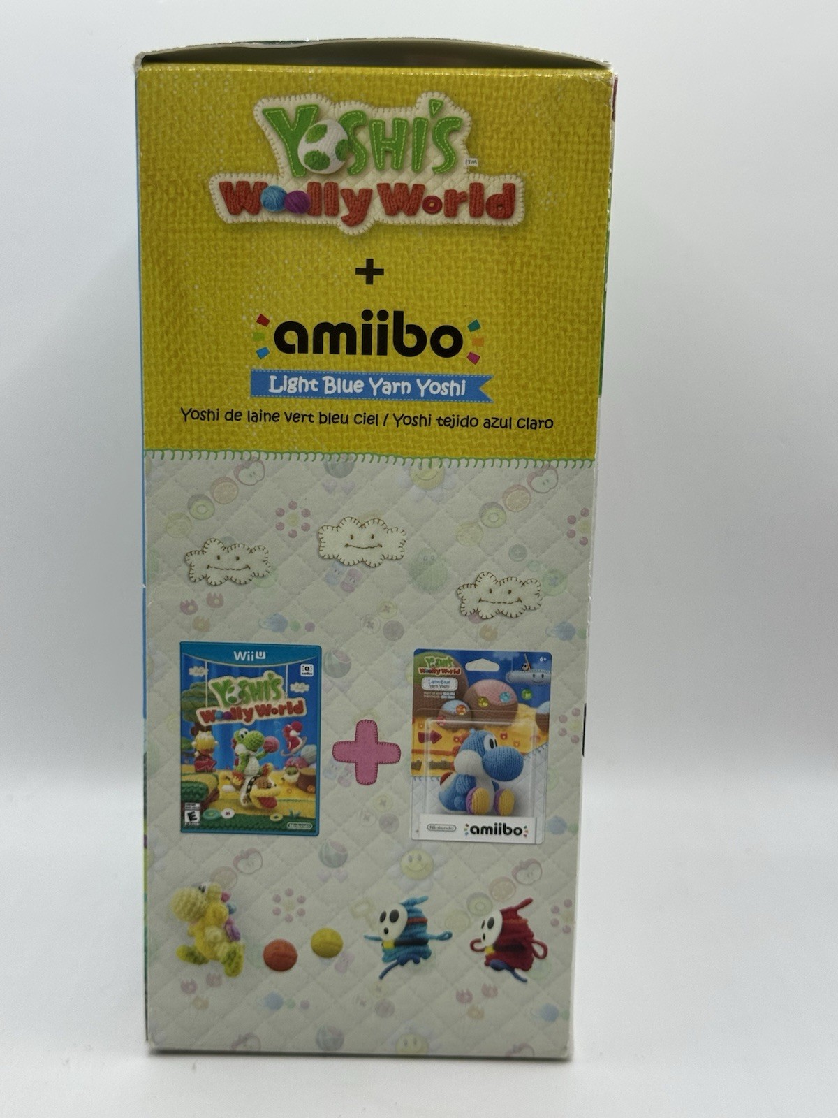 Yoshi’s Woolly World + Light Blue Yarn Yoshi (Nintendo Wii U, 2016) Sealed
