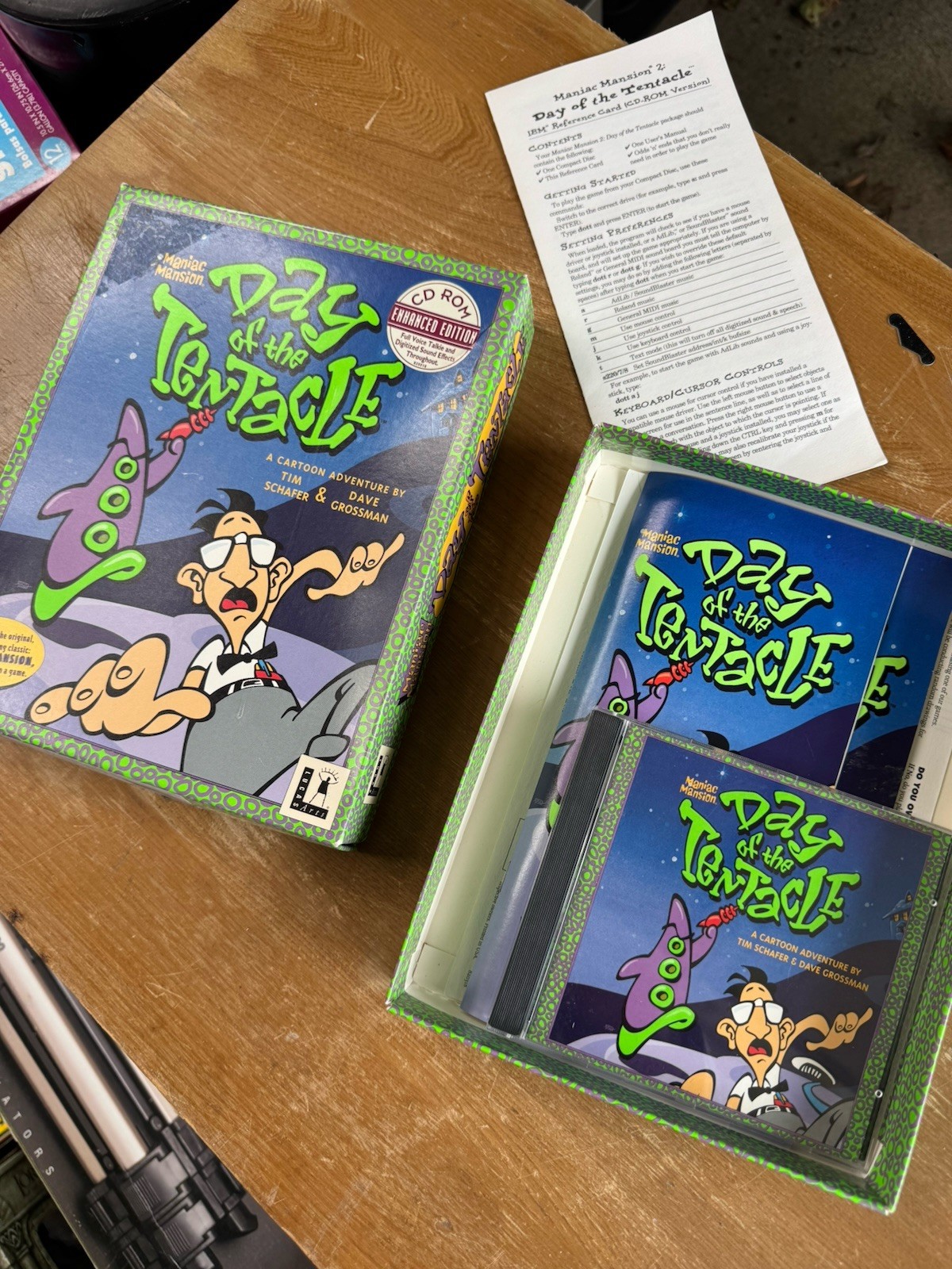 Day of the Tentacle PC Big Box LucasArts 1993 Vintage Game *UNTESTED