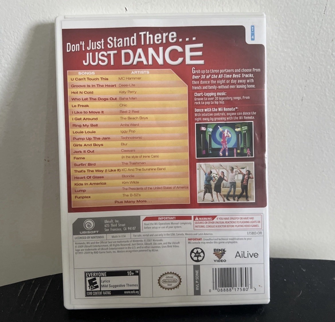 Nintendo Wii Just Dance 1 (2009) – Tested And Working 💎 SHIPS TODAY