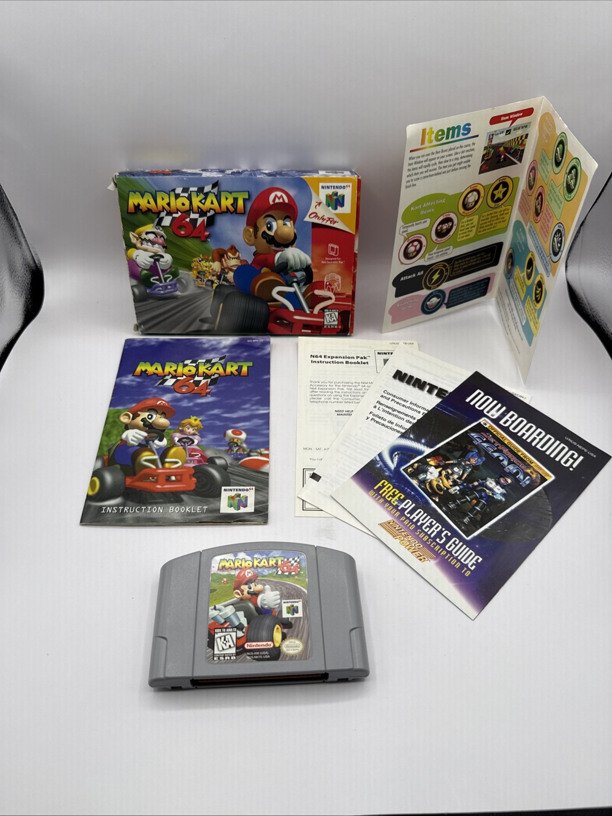 Mario Kart 64 Nintendo 64 N64 Complete CIB With Manual Inserts