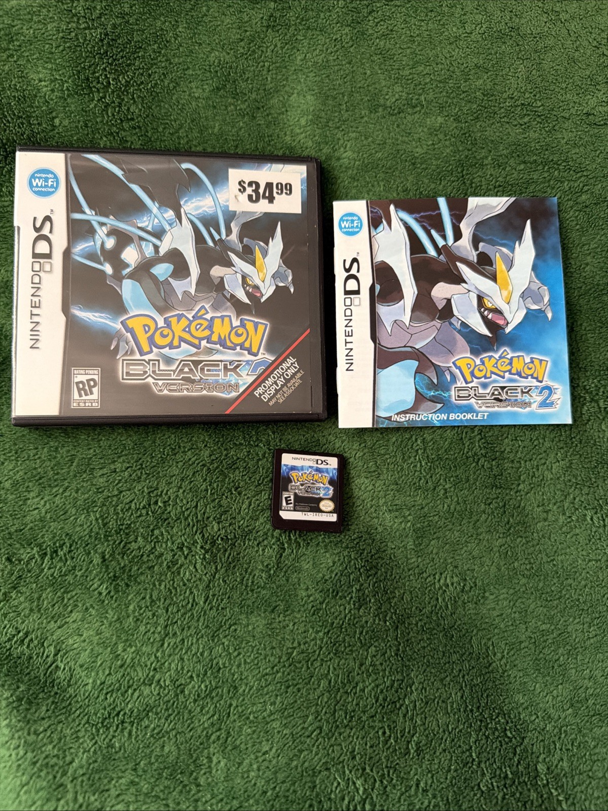 Pokémon Black Version 2 (Nintendo DS, 2012) authentic – GameStop Case & Manual