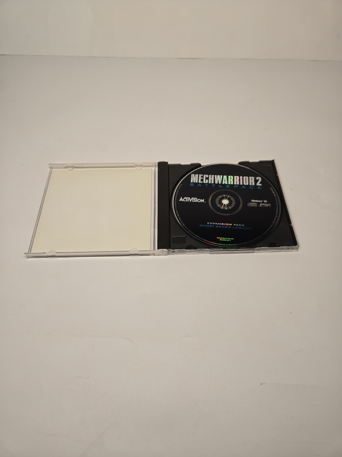 Mech Warrior 2 Game Expansion Pack Ghost Bear’s Legacy PC CD-ROM Clean