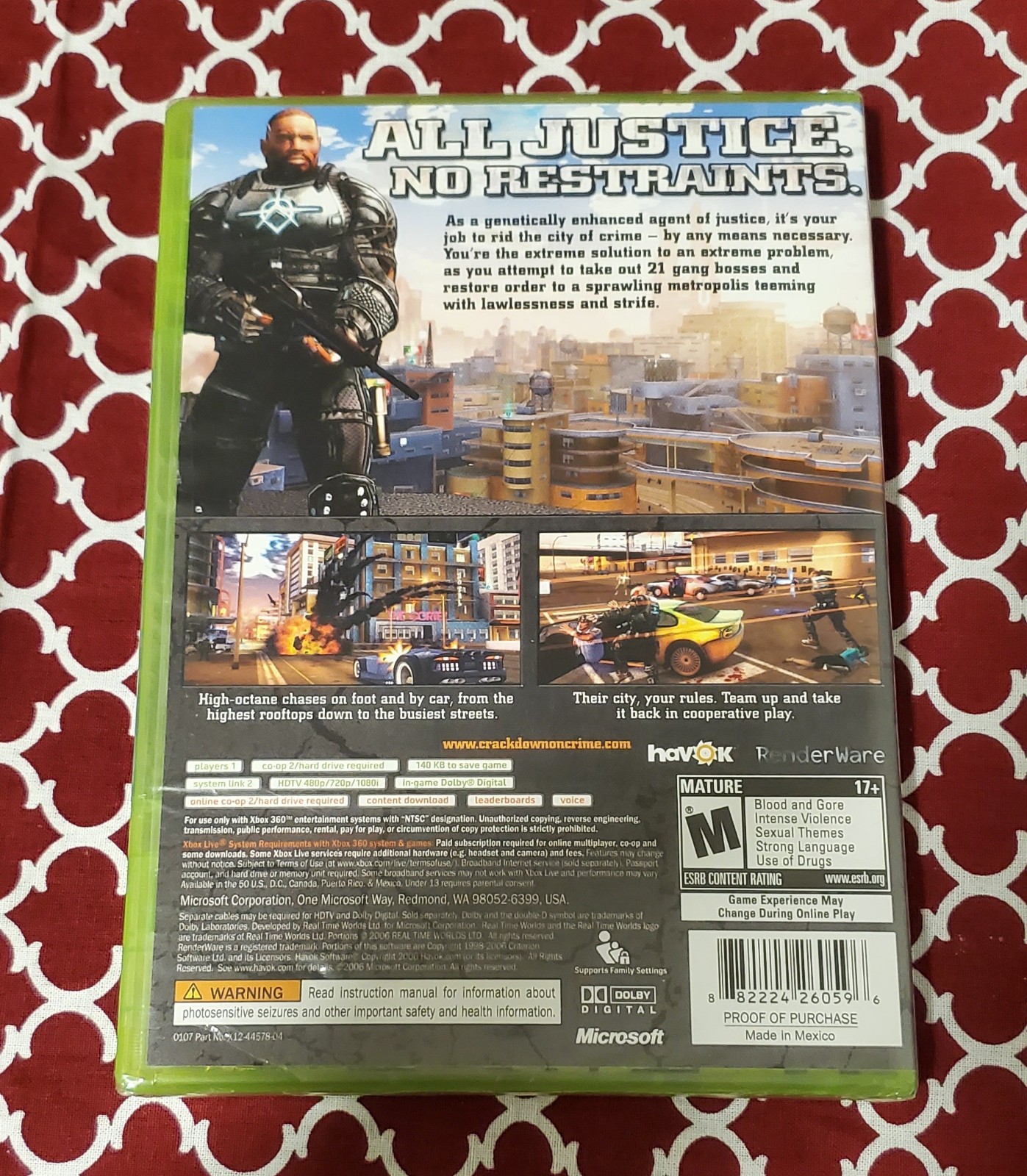 Crackdown 1st Print Brand New Sealed Do Not Sell Before 02/20/2007 Xbox 360