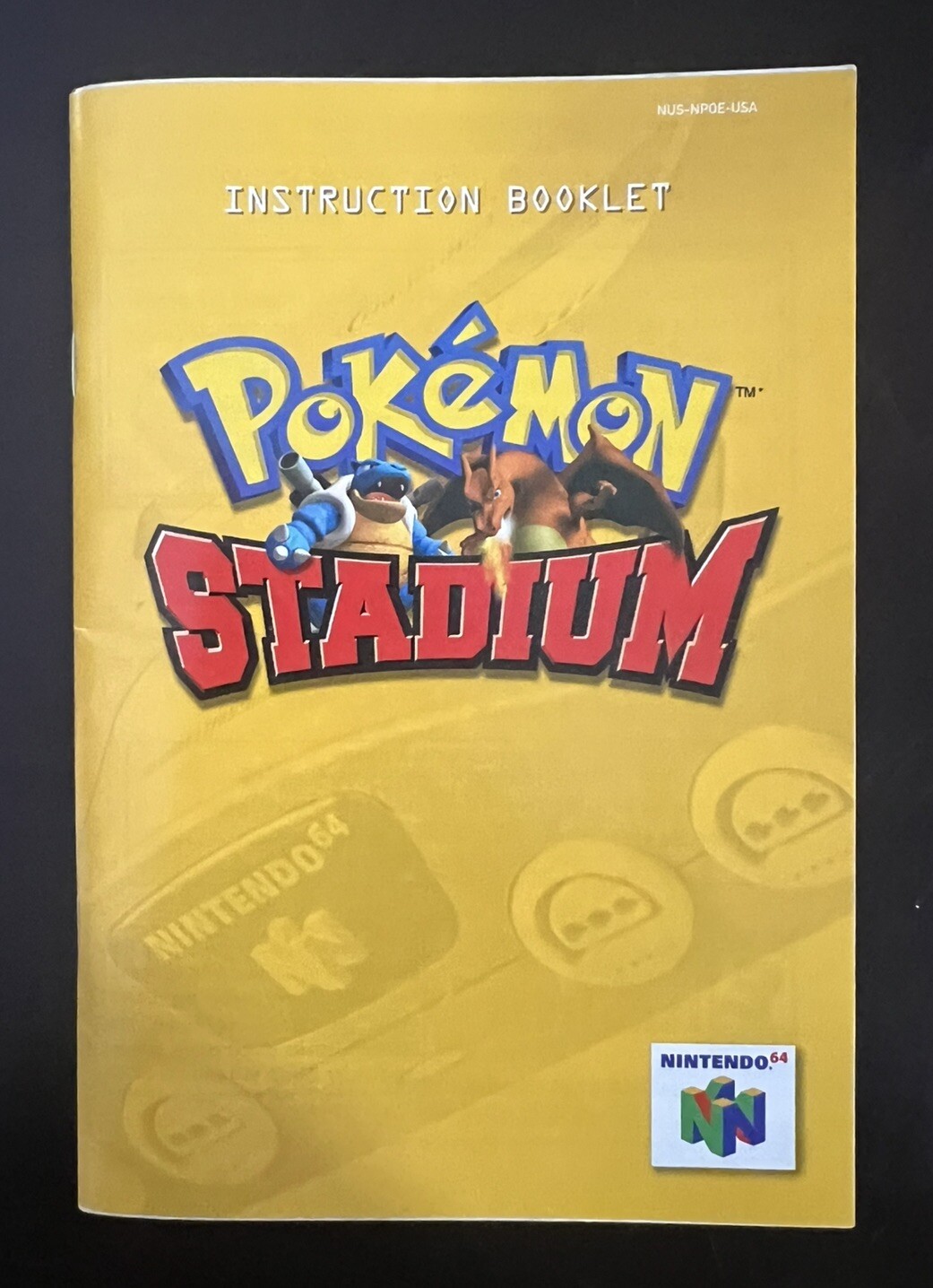 Pokemon Stadium N64 Nintendo 64 with Transfer Pack And Manual Tested Authentic