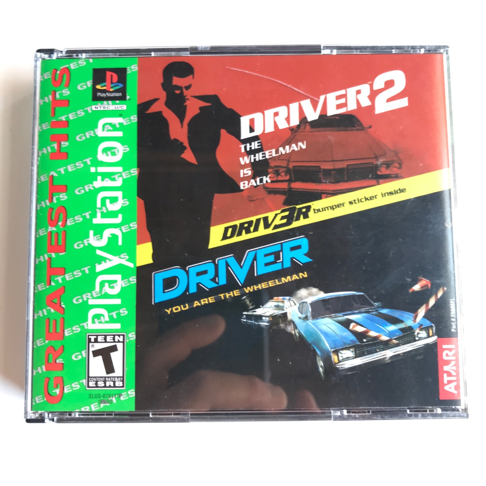 Driver 1 & 2 Twin Pack – Sony PlayStation One – Complete with Stickers