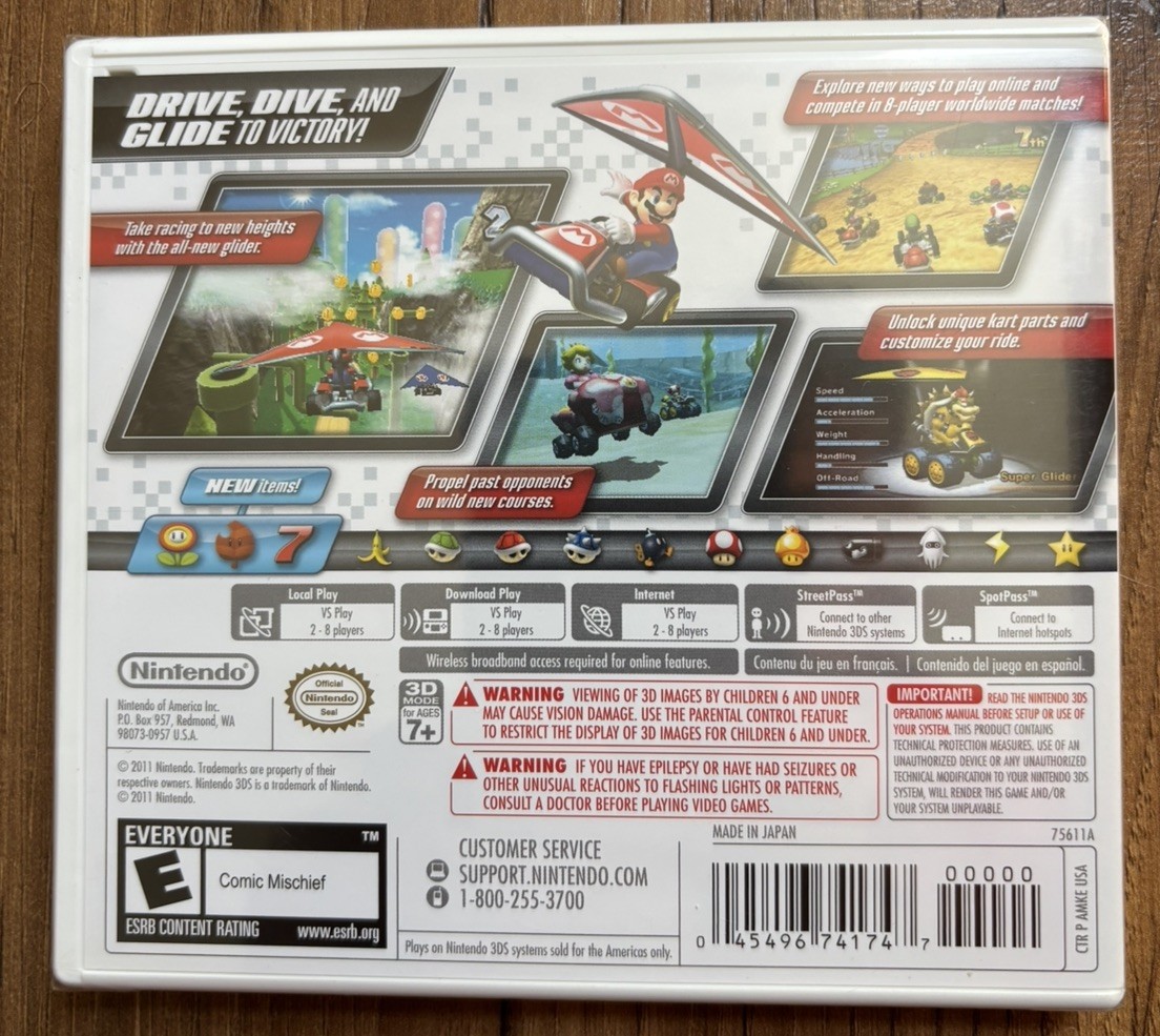 Mario Kart 7 Nintendo 3DS Brand New & Factory Sealed!