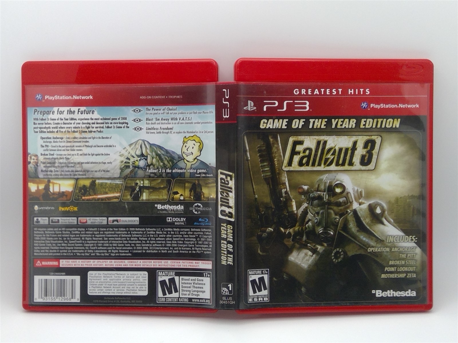 Fallout 3 — Game of the Year Edition (PlayStation 3, 2009) Complete Tested