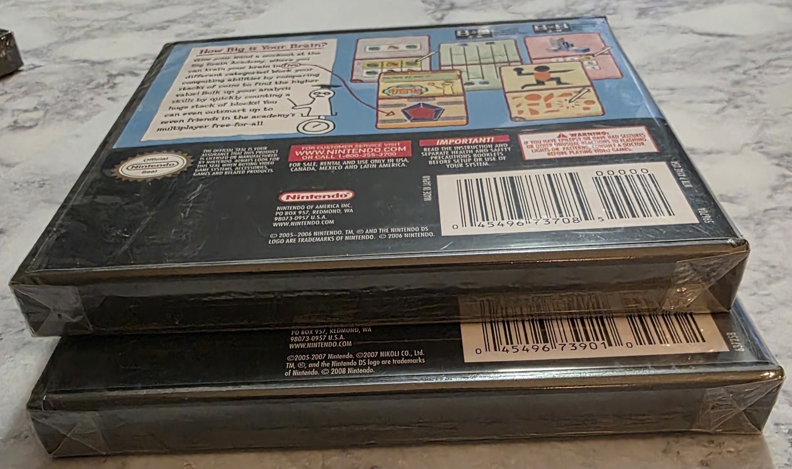 Brain Age 2 & Big Brain Academy Bundle (Nintendo DS) Lot of 2 – Brand New Sealed
