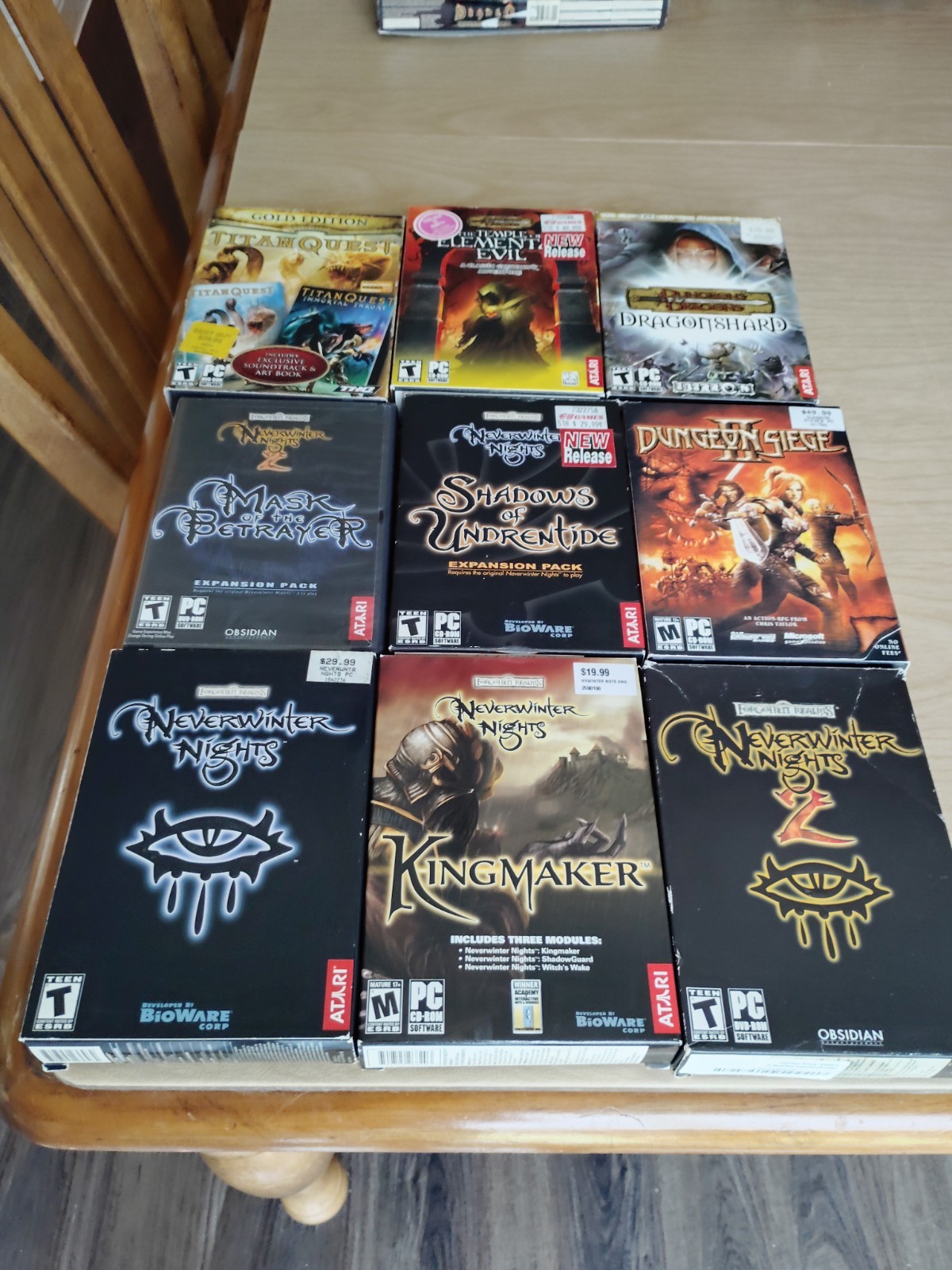 Vintage PC CD ROM Game Lot of 30 Games/Medieval War,Strategy,Role Play DD Games.