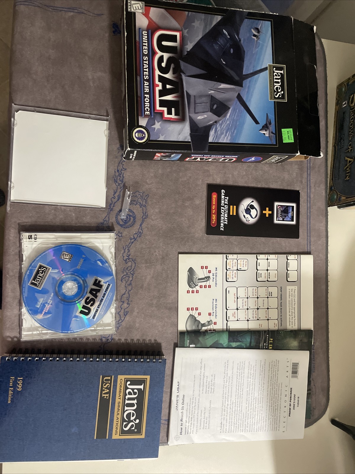 USAF United States Air Force PC 1999 Big Box Combat Simulator Windows 98 & 95
