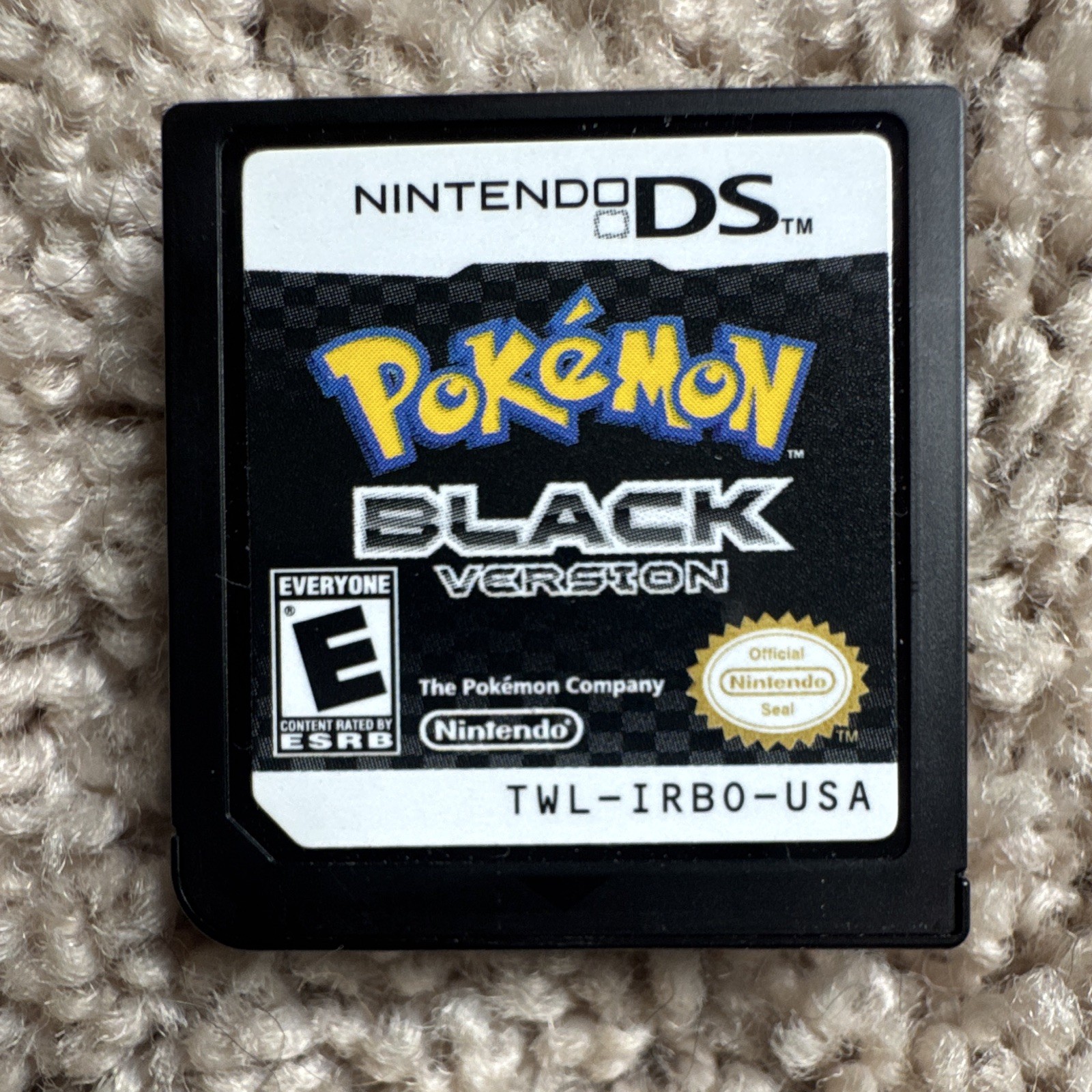Pokémon Black Version Nintendo DS Authentic Tested Working Loose Cartridge
