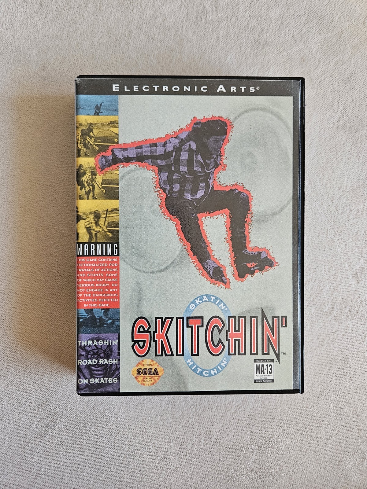 SKITCHIN SEGA GENESIS COMPLETE IN BOX W/ MINI CATALOG & REGISTRATION CARDS