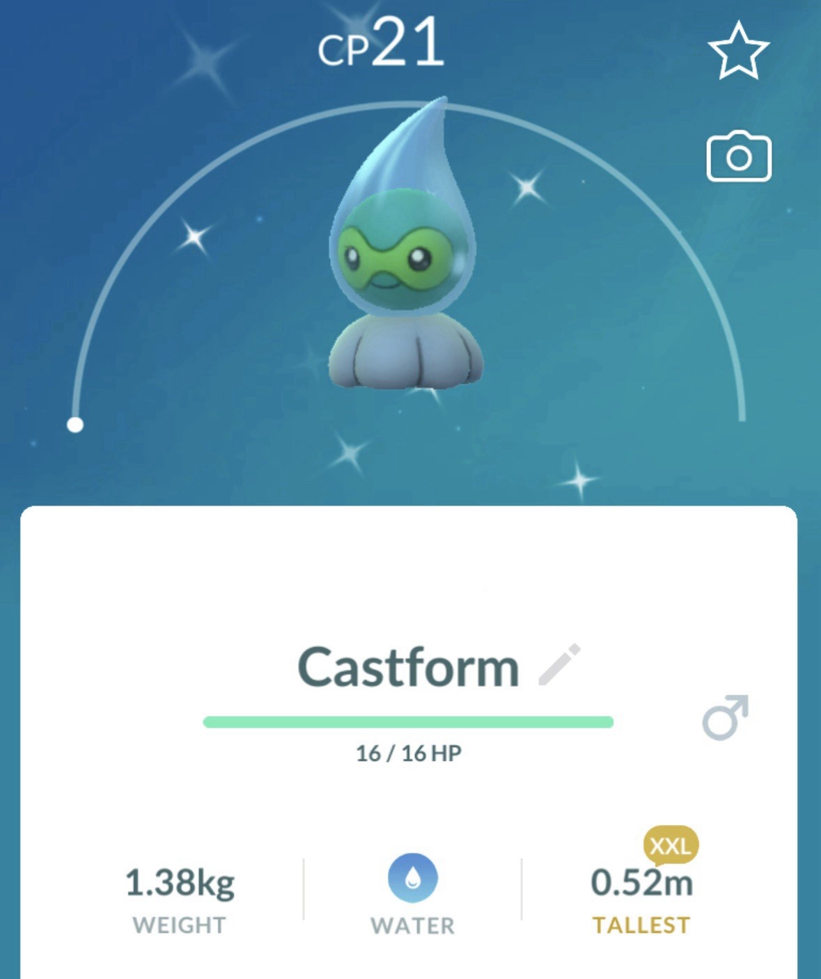 ✨Shiny Rainy Castform XXL Level 1 | Rare Pokémon | 20k Stardust 🔄Tr-de🔄✨