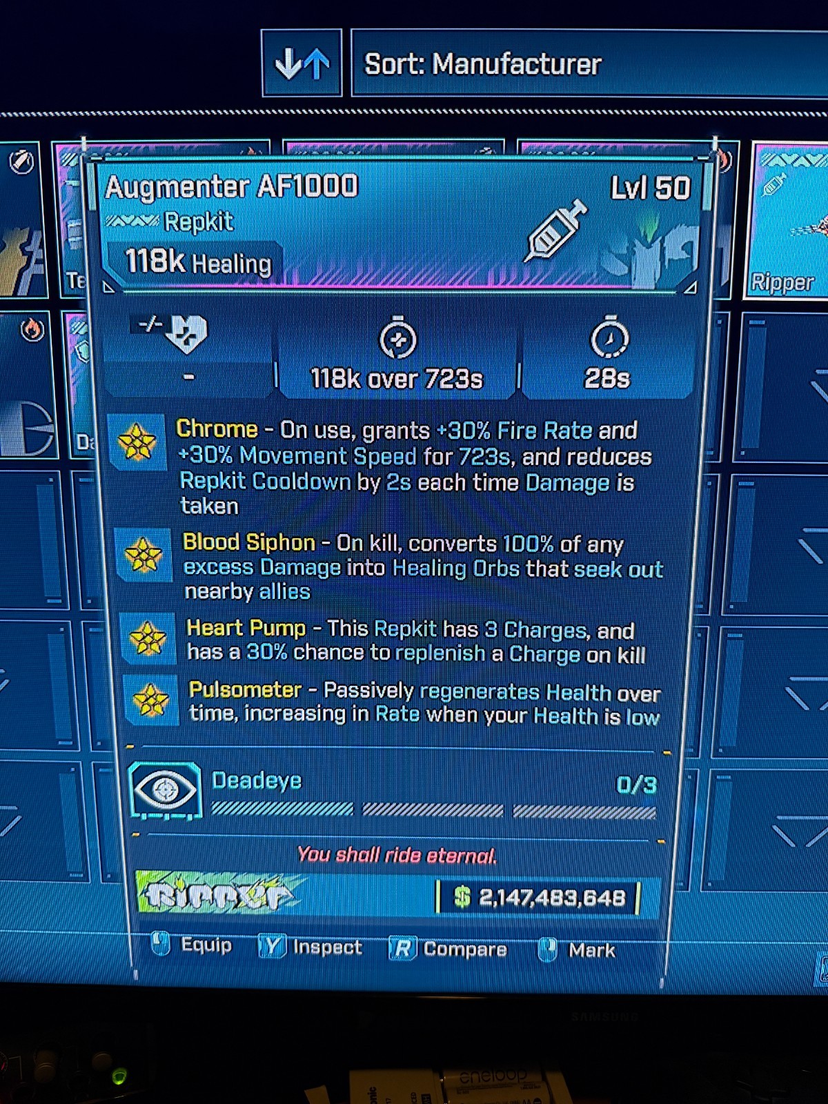 Borderlands 4✨ MODDED PEARLESCENT ALL EFFECTS REPKIT SPEED BL4 GEAR ✅PC-PS-XBOX✨