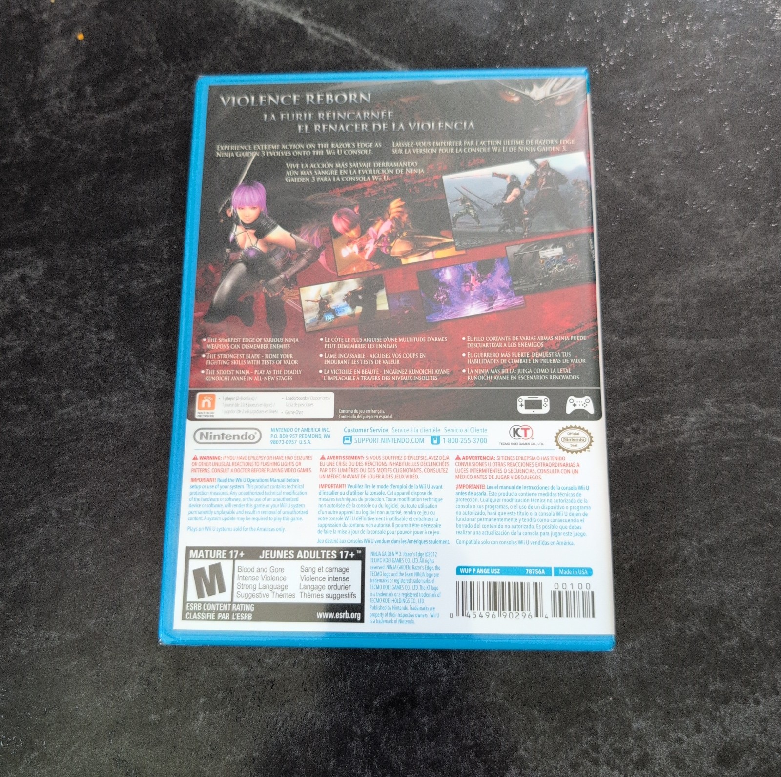 Ninja Gaiden 3: Razor’s Edge Nintendo Wii U Sealed