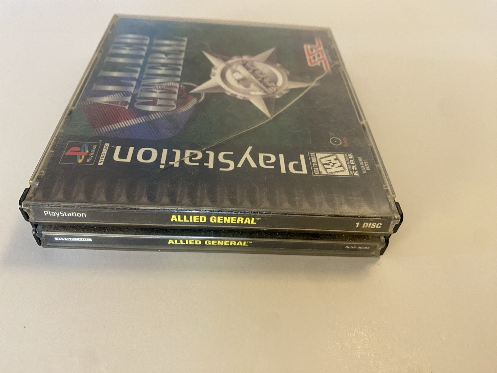 Allied General (Sony PlayStation 1, 1996) CiB Complete Reg Card Tested /Working