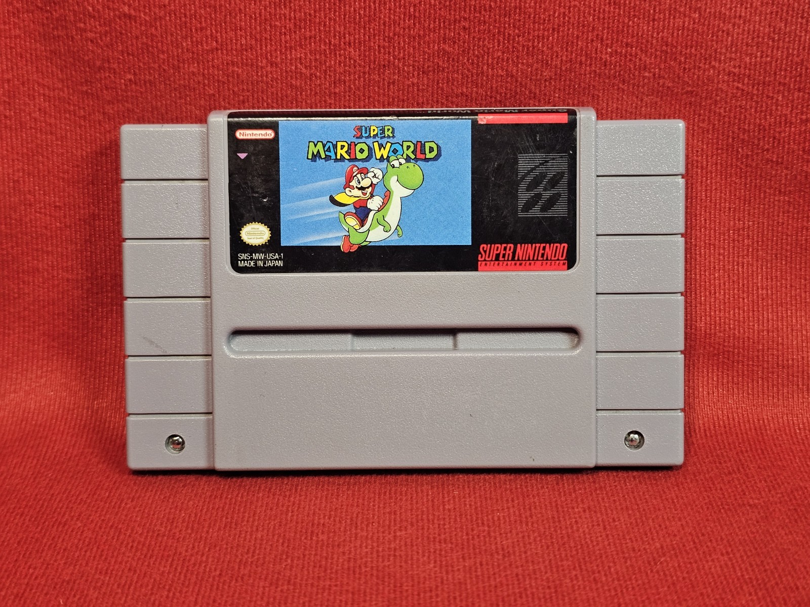 Nintendo Super Mario World SNES Game Cartridge Super Mario Series Tested.