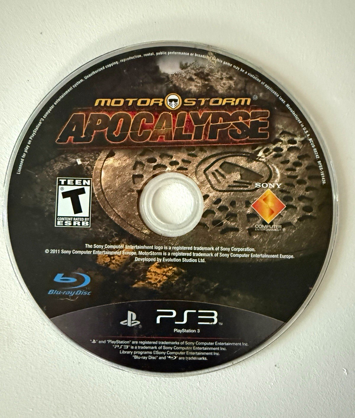 Sony Computer Entertainment MotorStorm: Apocalypse PS3 2011 T Teen Disc Only