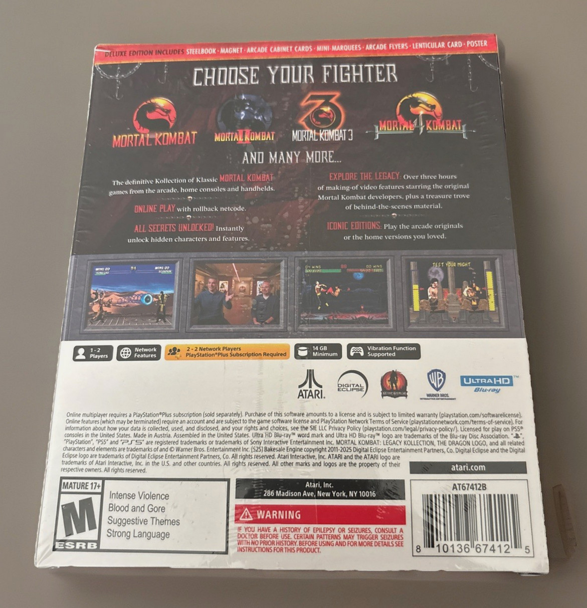 NEW ⭐ Mortal Kombat Legacy Kollection Deluxe Edition – Sony PlayStation 5