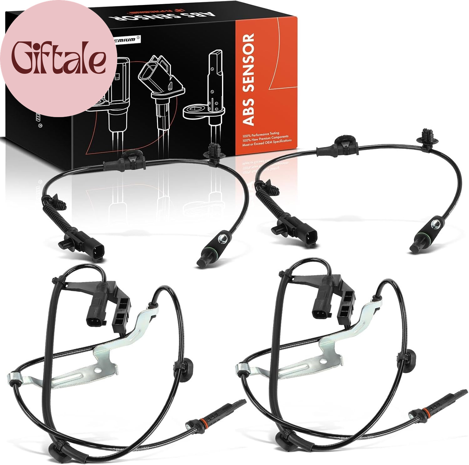 4PC Set Front & Rear ABS Wheel Speed Sensor Compatible with Ford Models – Ranger