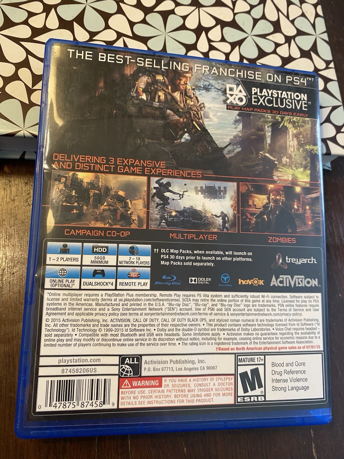 Call of Duty: Black Ops III Sony PlayStation 4 Video Game