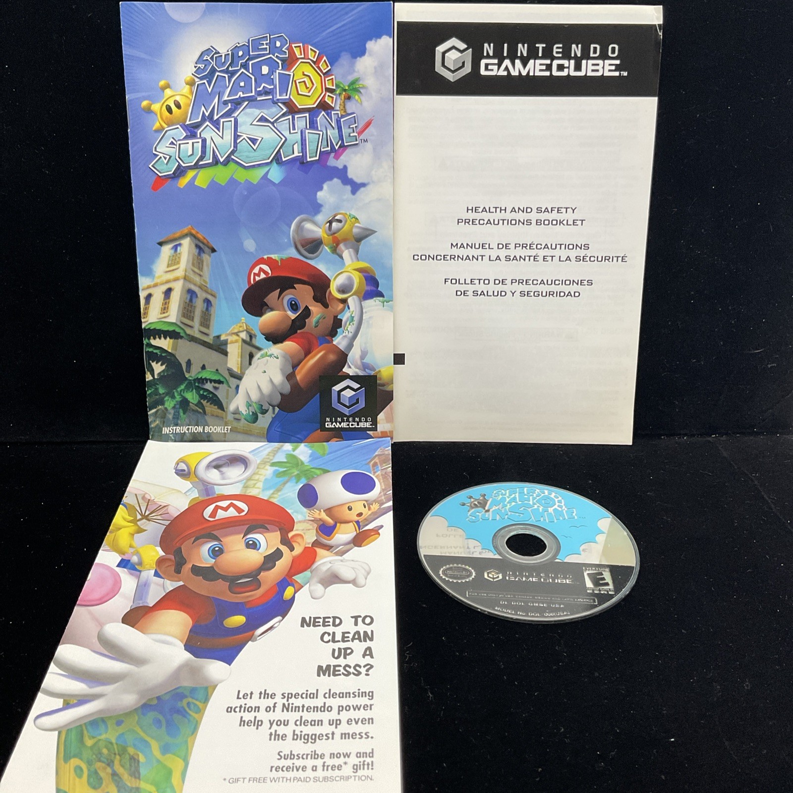 Super Mario Sunshine PC (GameCube) Tested & CIB+ Clean 1 YR Warranty Refurbished