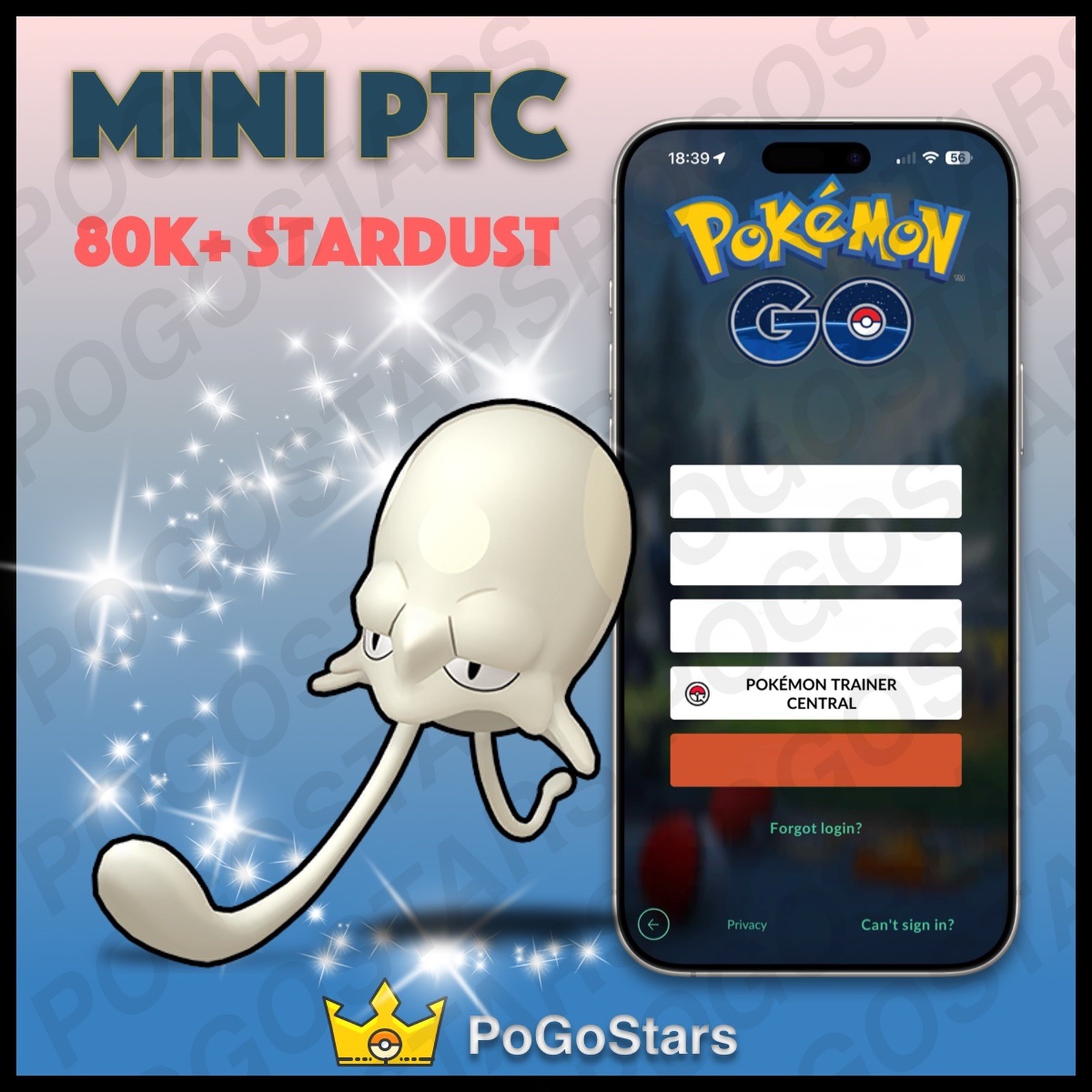 Pokémon PTC Go – Shiny Toedscool – 80K Stardust✨Read Description✨