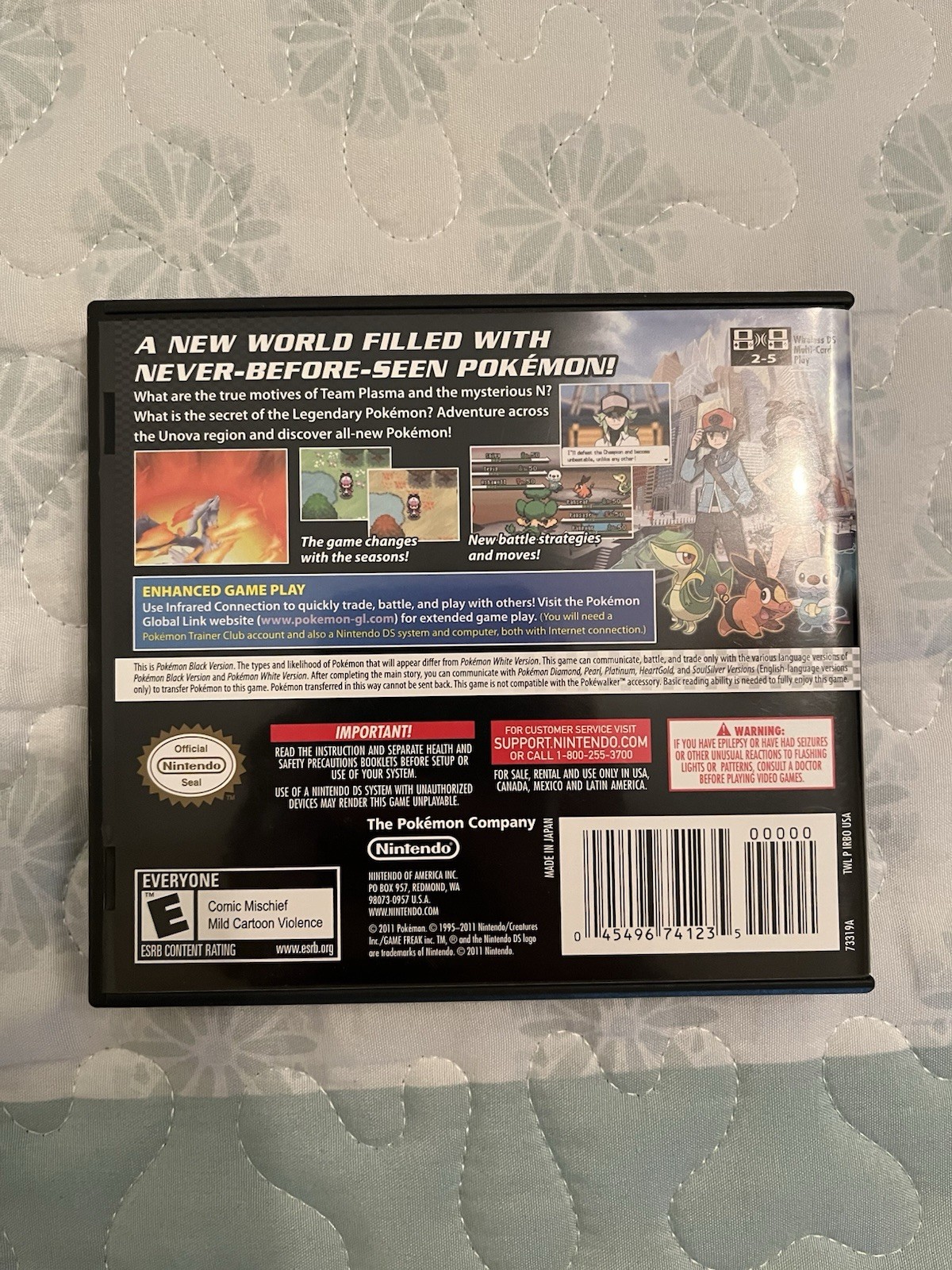 Pokémon Black Version (Nintendo DS) Complete In Box Tested & Working Authentic