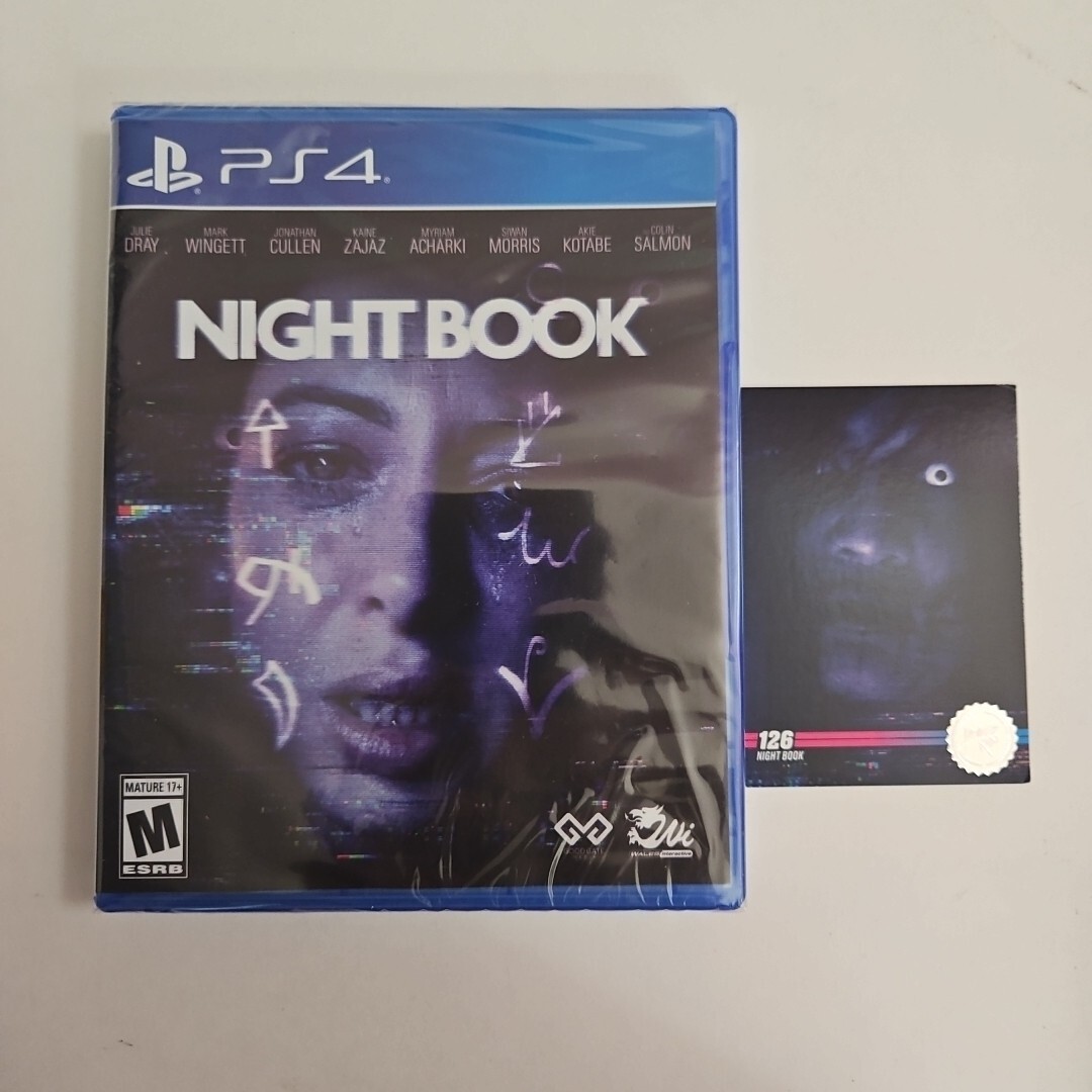 Night Book Limited Run Games #454 With Card Sony PlayStation 4 NEW SEALED