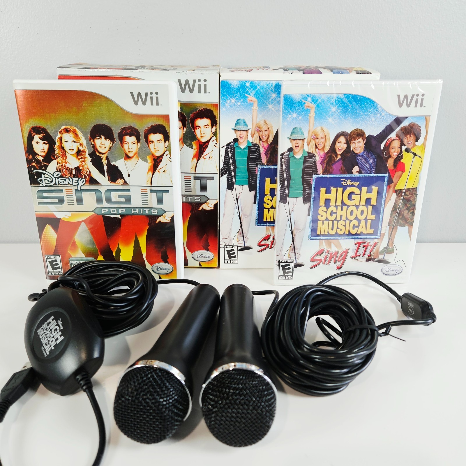 Disney Sing It: Pop Hits and High School Musical Bundle w/ Boxes & Mics