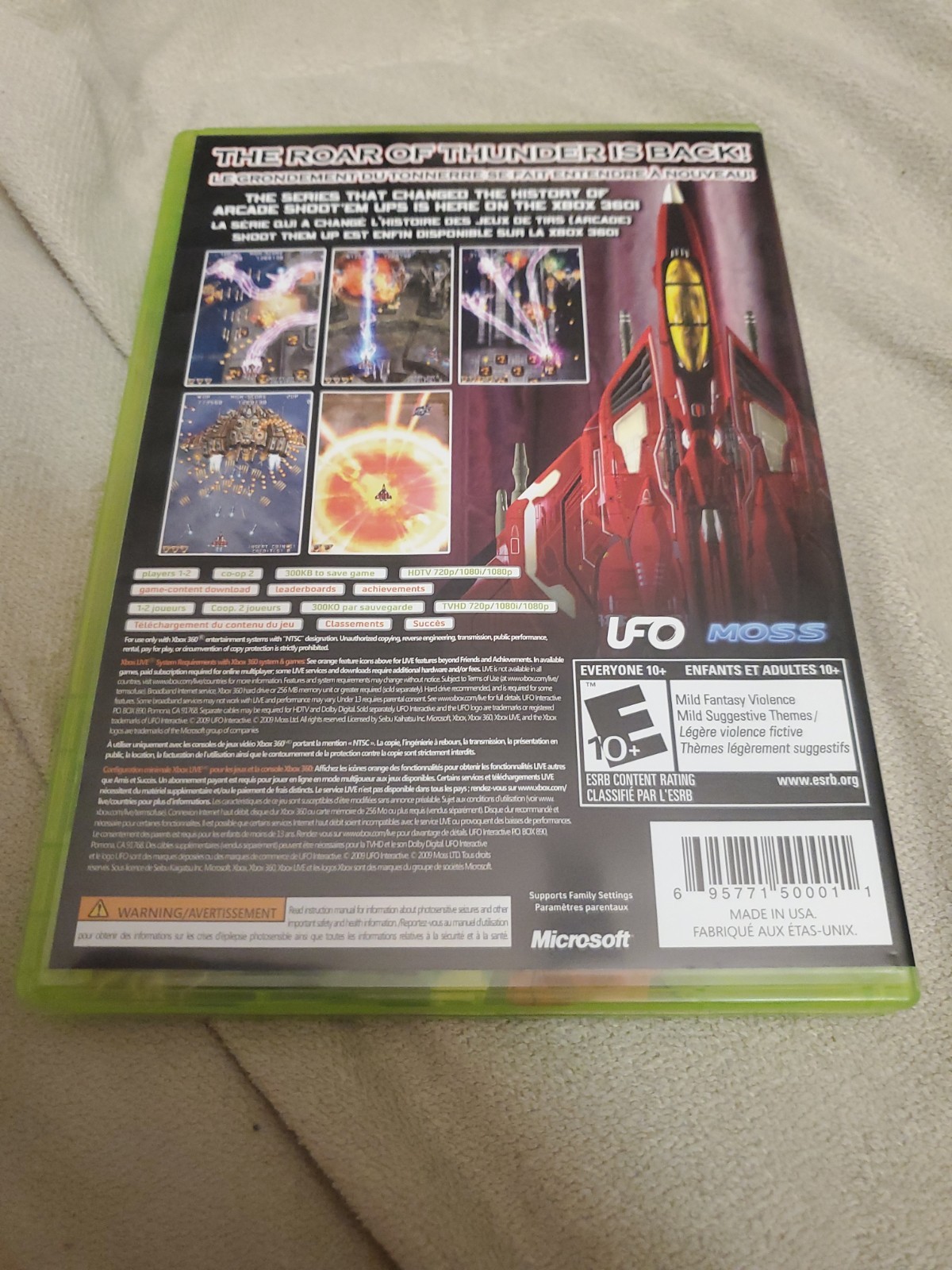 Raiden IV (Xbox 360) Complete CIB W/ Soundtrack