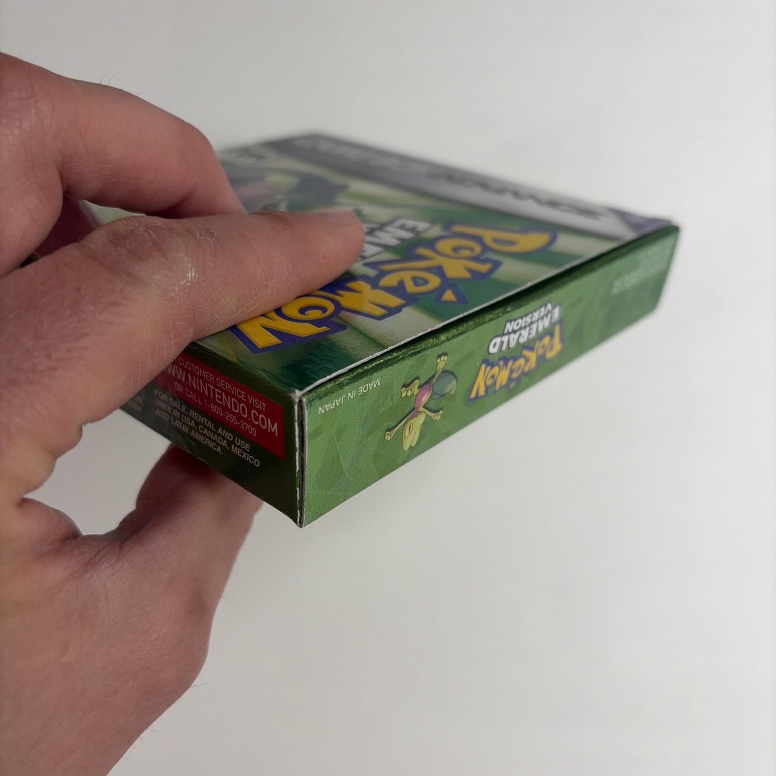 CLEAN Pokemon Emerald Game Boy Advance Authentic CIB Complete Poster Manual Box