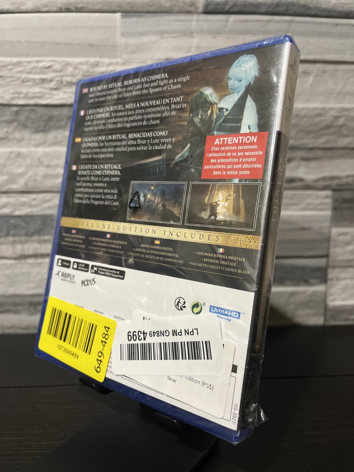 Soulstice Deluxe Edition PS5 Sealed – PEGI 16 EU – Corner Damage (See Photos)