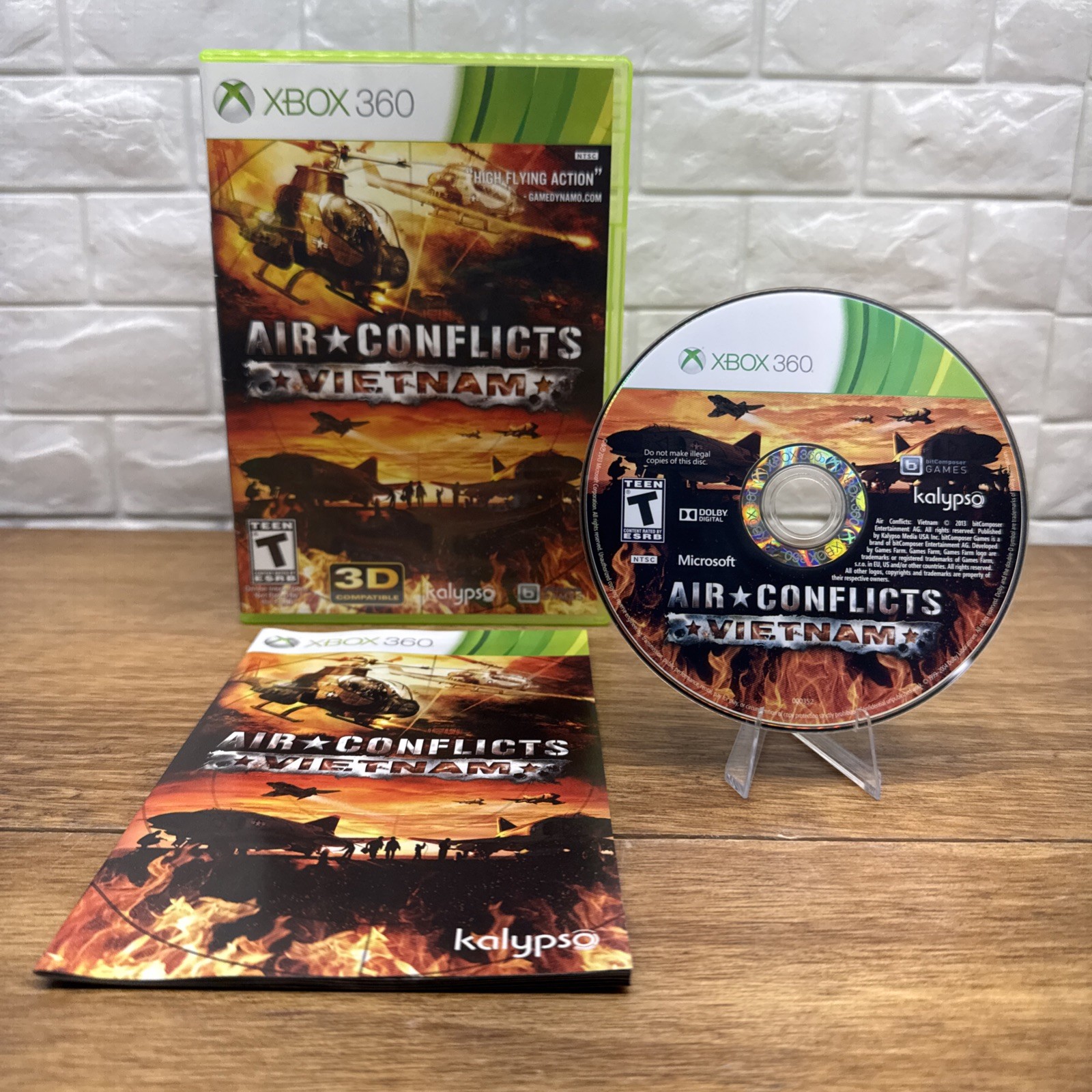 Air Conflicts: Vietnam (Microsoft Xbox 360, 2013) CIB Tested Working Free S/H