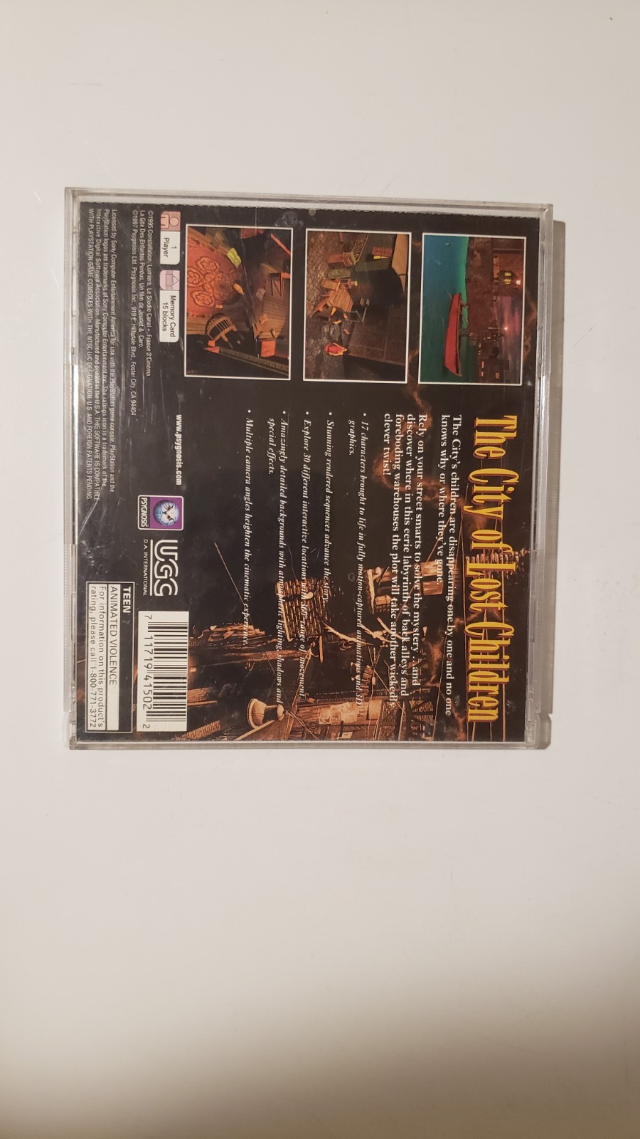 City Of Lost Children PlayStation 1 Ps1 Cib Tested