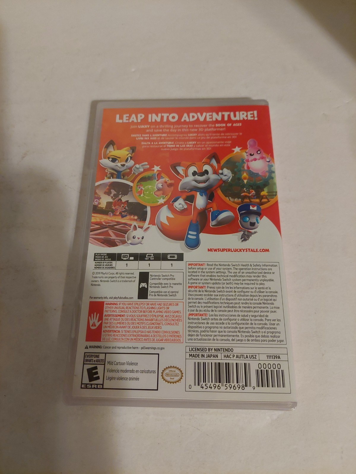 Nintendo Switch New Super Lucky’s Tale*New and Sealed*More Games At My Store