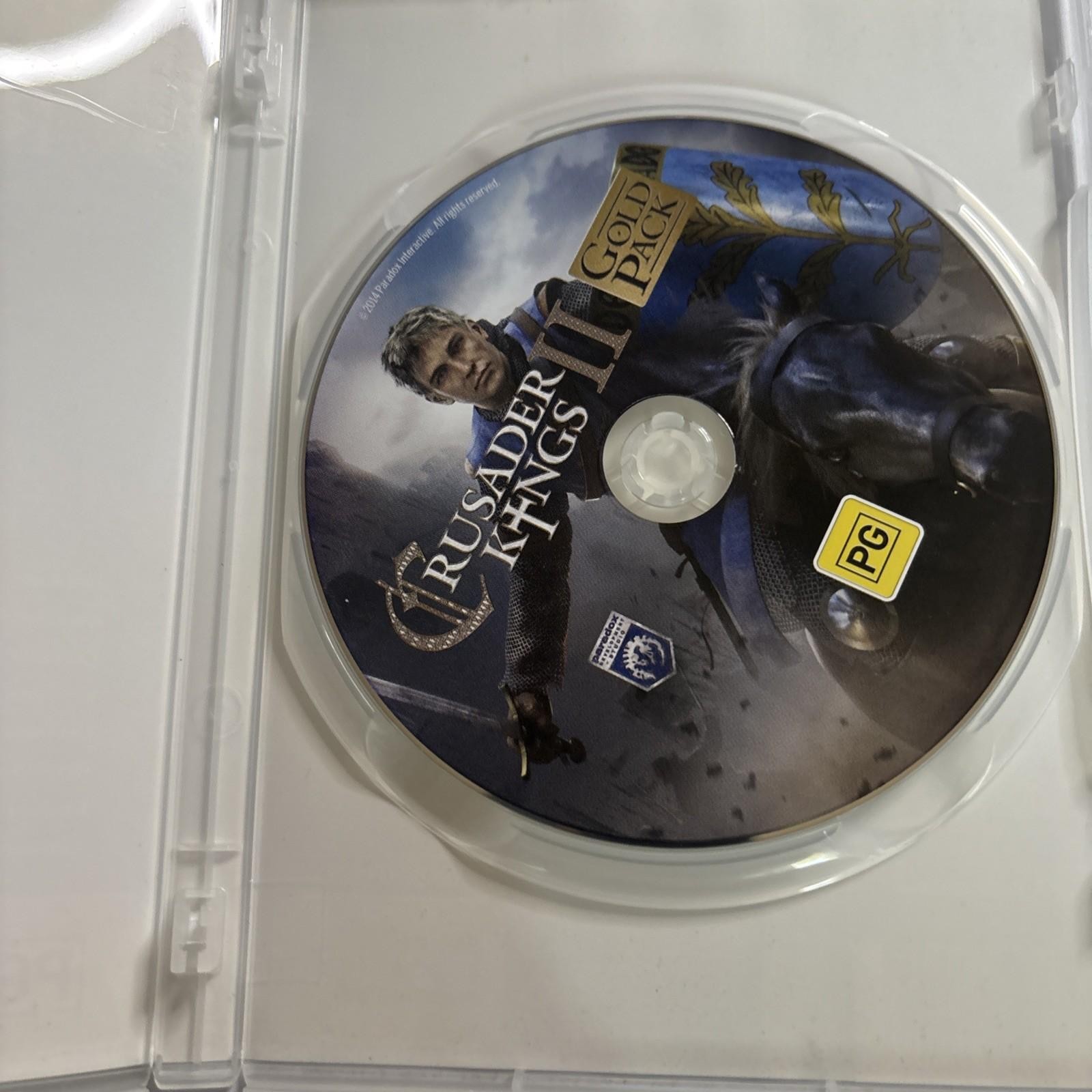 Crusader Kings II Gold Pack PC DVD-ROM Video Game 2014 Paradox Interactive CIB
