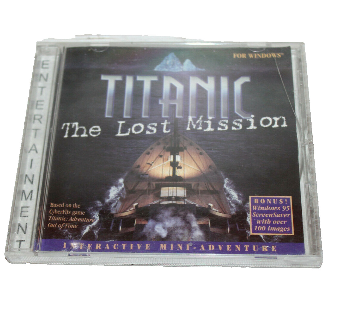 PC Role Playing GAME VTG TITANIC the lost mission interactive adventure 1998
